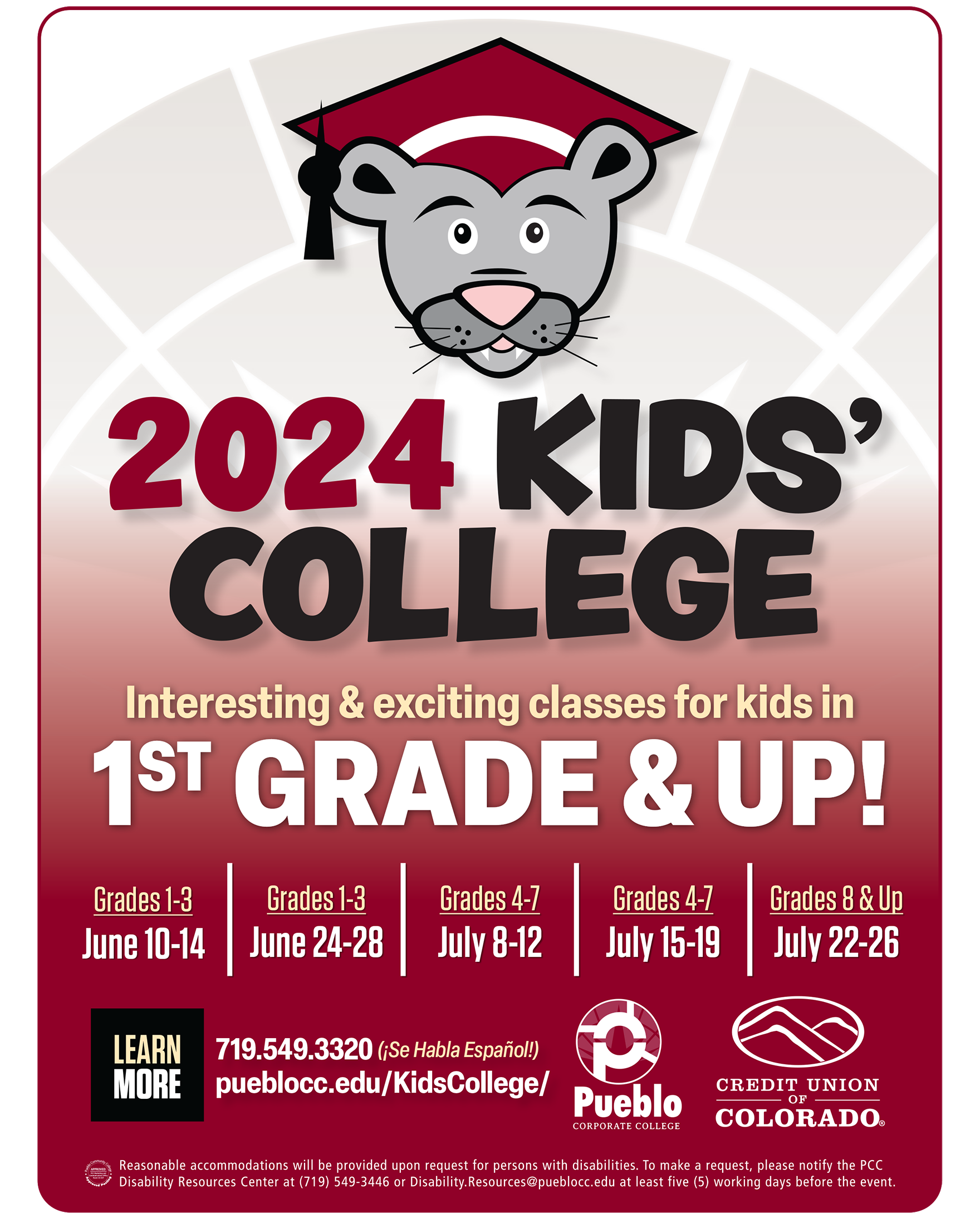 2024 Kids' College Flyer