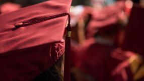 Graduates in cap and gown