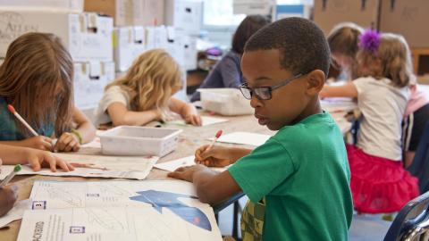 Children in class