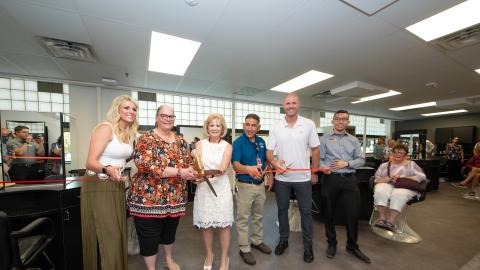 Image of the Cosmetology Clinic's Ribbon Cutting