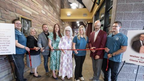 Ribbon Cutting in celebration of Walter F. and Gloria R. Schepp Nursing Simulation Center on the PCC Fremont Campus