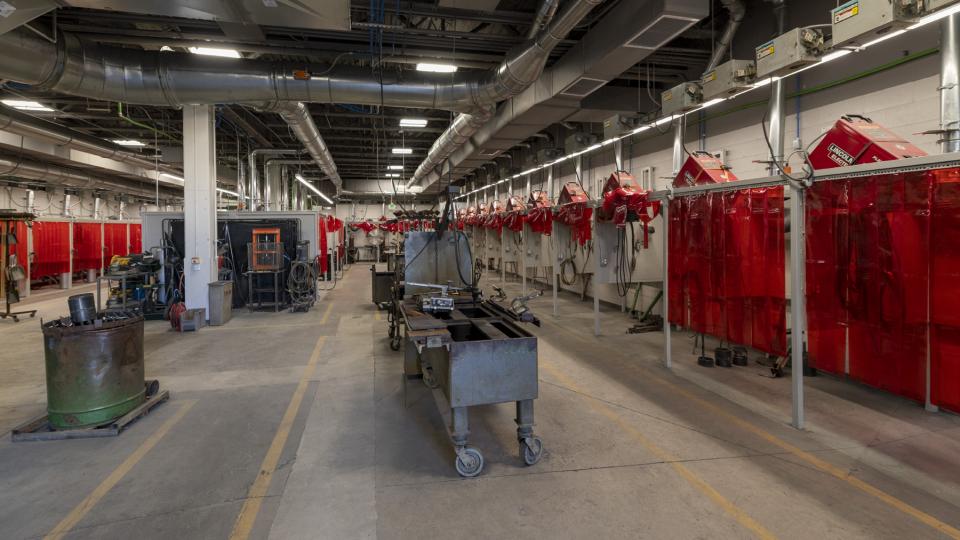 New welding lab bays