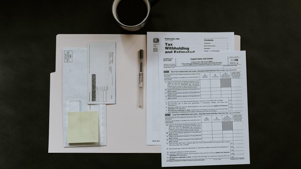 Paperwork for filing taxes