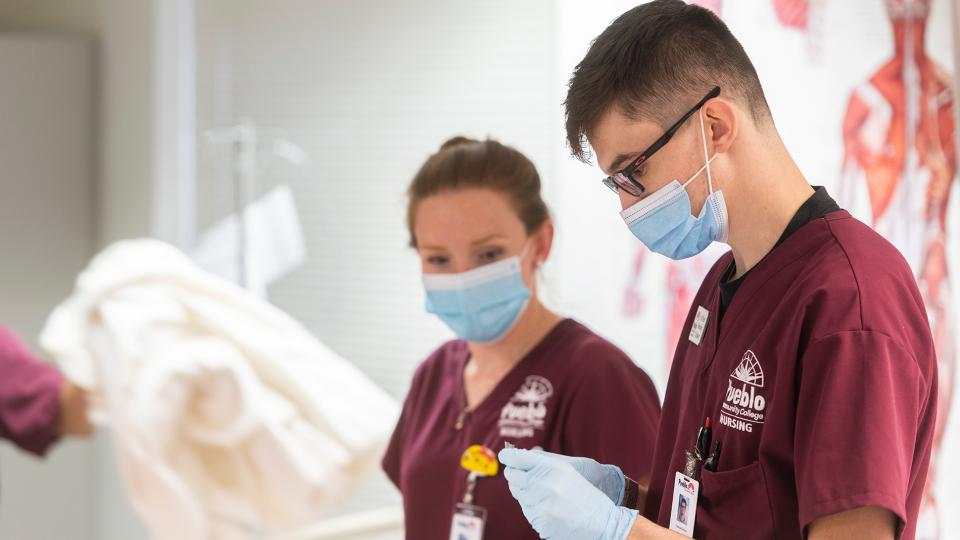 two nursing students