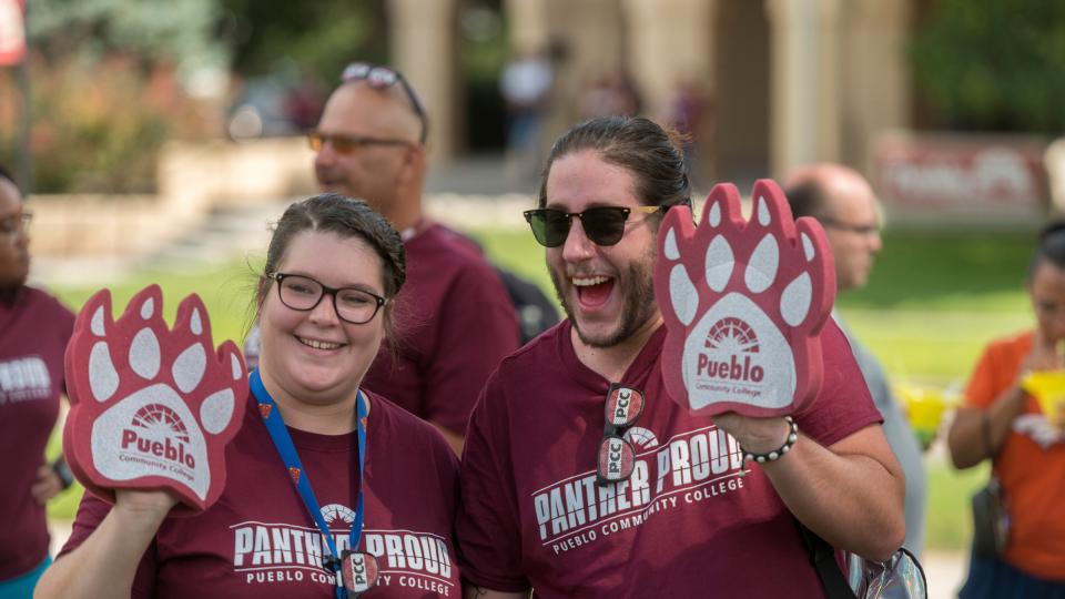 students at PCC Celebration Walk event