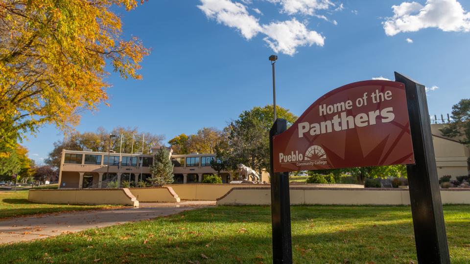 Home of the Panthers sign
