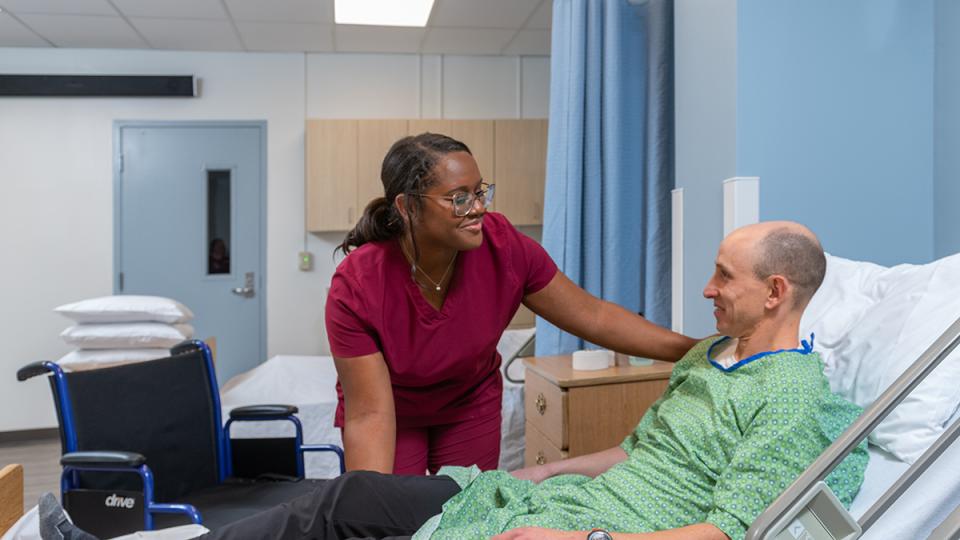 PCC Nurse Aide Student with (student) patient