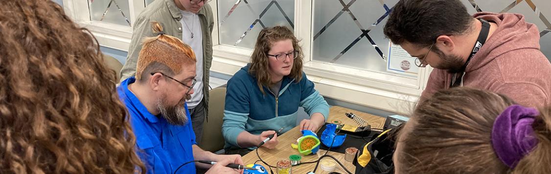 Pictured: Dom Paulo, Mason Evans, Sarah Ahlstrom, Jacob Padilla
