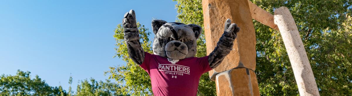 PCC Panther jumping in the air