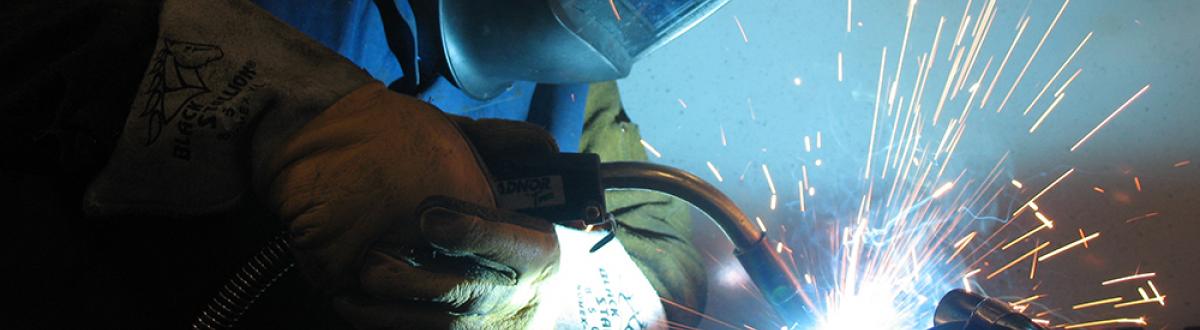 Welding sparks