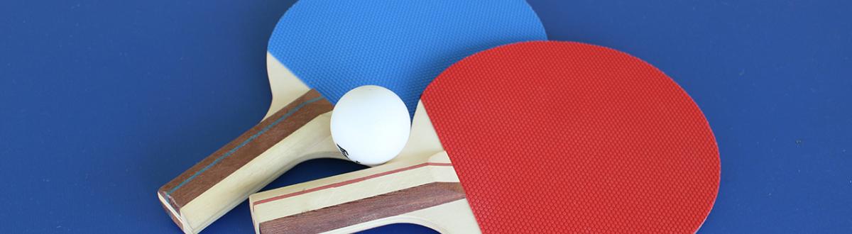 Ping Pong paddles and ball
