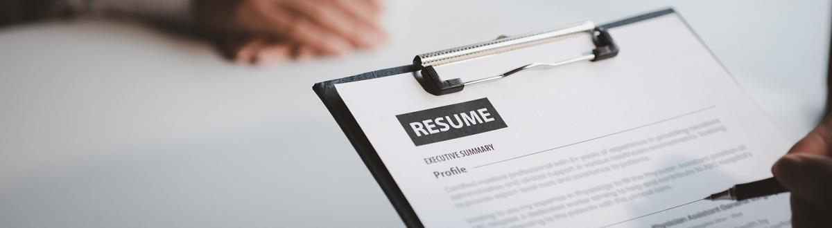 Resume on a clipboard