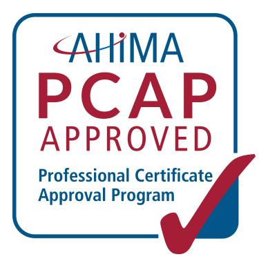 AHIMA PCAP Approved - Professional Certificate Approval Program
