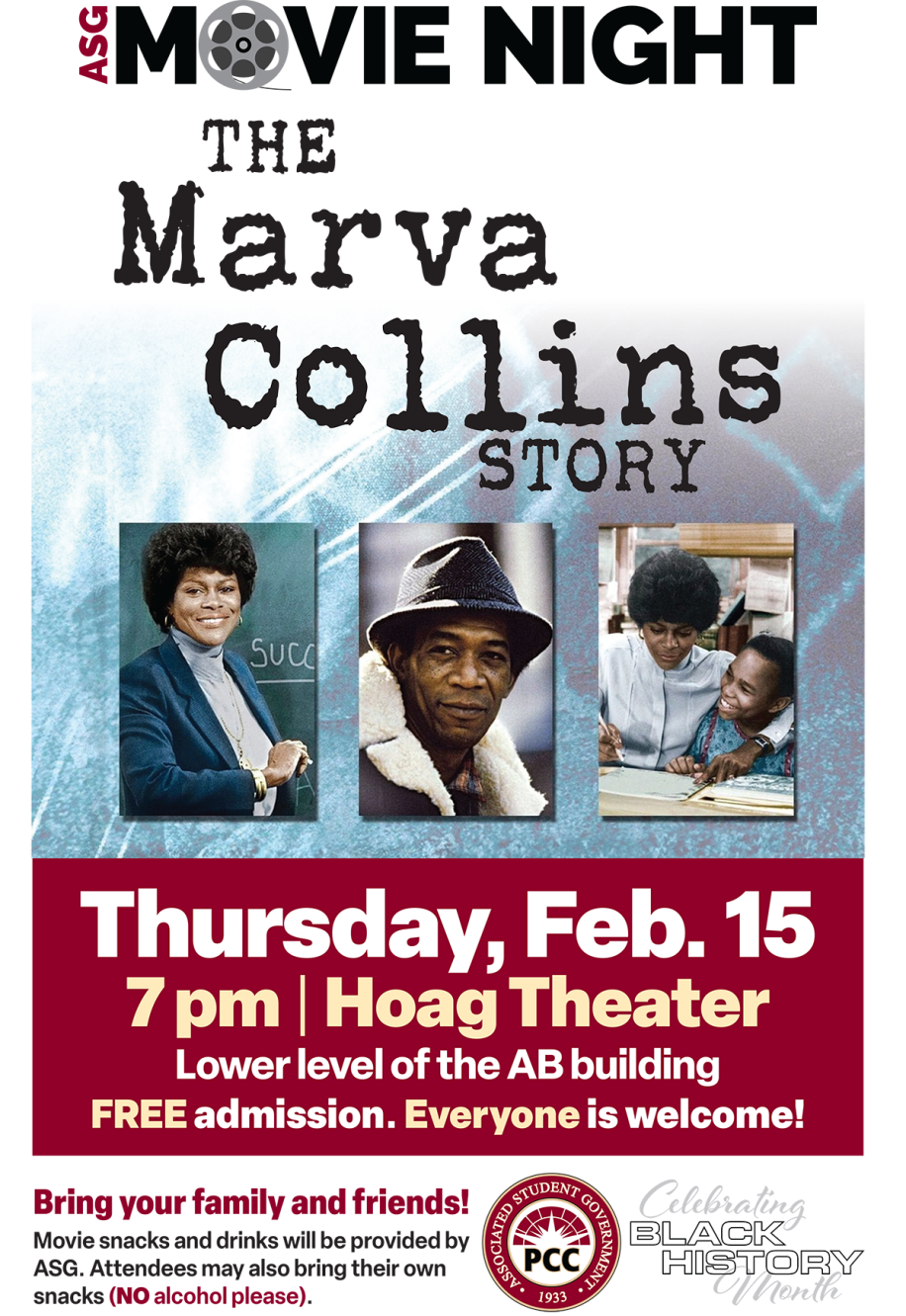Movie Night: The Marva Collins Story | Thursday, February 15 | 7 p.m. | Hoag Theater | FREE Admission | Everyone is welcome.
