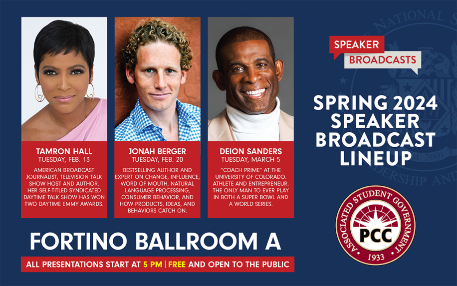 Spring 2024 Speaker Broadcast Lineup: Tamron Hall, Jonah Berger, Deion Sanders