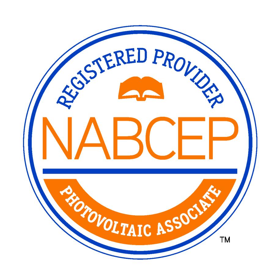 Registered Provider NABCEP Photovoltaic Associate