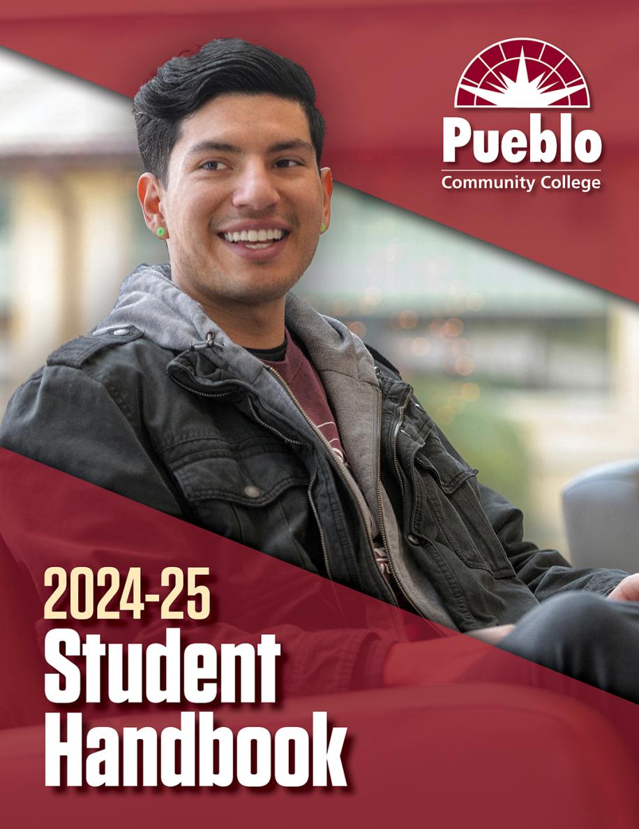 PCC Student Handbook 2024-2025 - photo of male PCC student