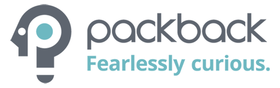 packback (Fearlessly curious.) logo